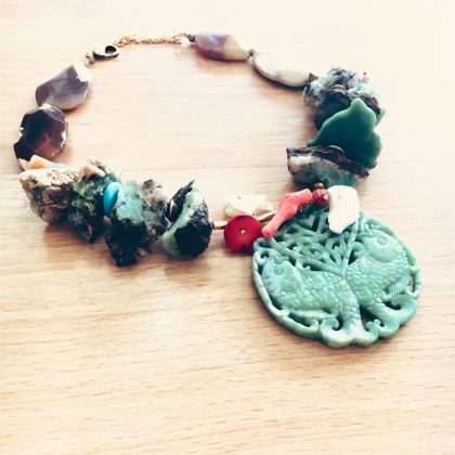 Χειροποίητο Κολιέ Τιρκουάζ Συνδυασμός