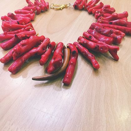 Χειροποίητο Κολιέ Κόκκινο