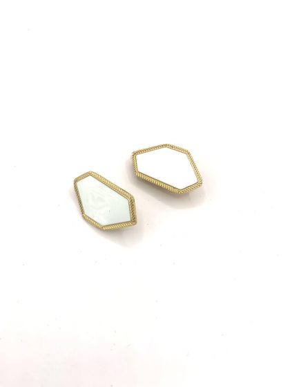 λευκό πολυγωνικό κλιπ